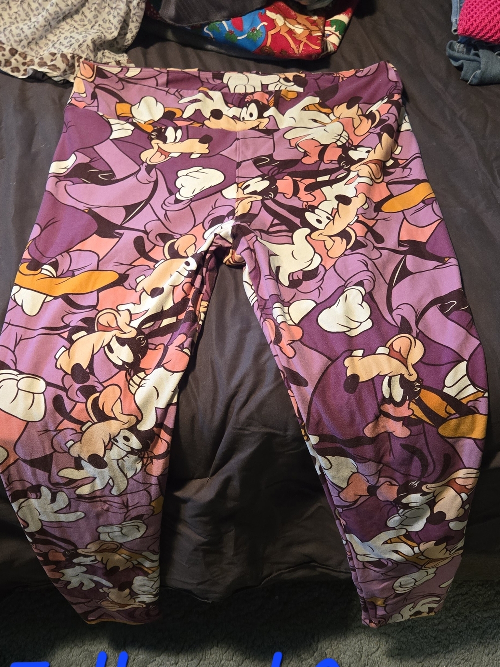 Disney Purple Goofy Print LuLaRoe Leggings